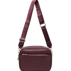 Rhea 'The Tote Bag' Multi Pocket Cross Body Bag - Burgundy