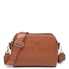 Esme Multi Zip 'The Tote Bag' Cross Body Bag - Brown
