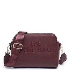 Esme Multi Zip 'The Tote Bag' Cross Body Bag - Burgundy