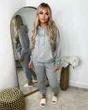 Eliana Oversized Hooded Tracksuit Set - Grey