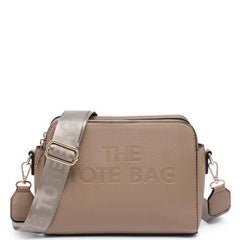 Esme Multi Zip 'The Tote Bag' Cross Body Bag - Mocha