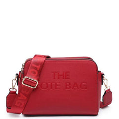 Esme Multi Zip 'The Tote Bag' Cross Body Bag - Red