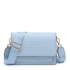Aurora 'The Tote Bag' Multi Pocket Structured Crossbody Bag - Baby Blue