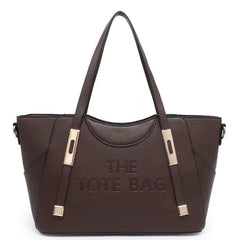 Anya 'The Tote Bag' Gold Detail Women's Handbag - Chocolate
