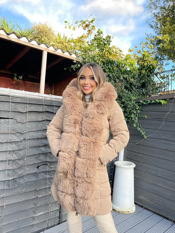 Faux deals fur camel